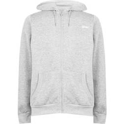 Slazenger Full Zip Hoodie - Grey Marl