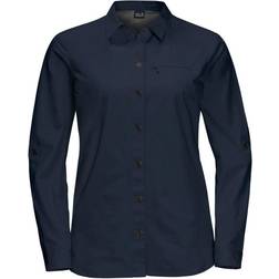 Jack Wolfskin Lakeside Roll-Up Shirt Women - Midnight Blue