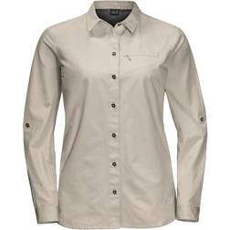 Jack Wolfskin Lakeside Roll-Up Shirt Grey Female