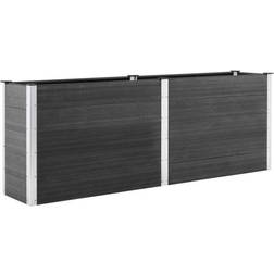 vidaXL Arriate De WPC Gris 250x100x91 cm