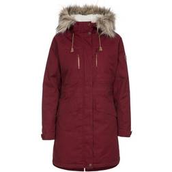 Trespass Faithfull Women's Waterproof Parka Jacket - Merlot