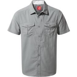 Craghoppers NosiLife Adventure II Short Sleeved Shirt - Cloud Grey