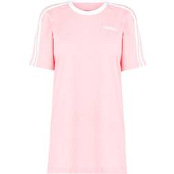 Adidas Women's Essentials 3 Stripe T-shirt - Glory Pink/White