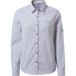 Craghoppers NosiLife Gisele Long Sleeved Shirt - Paradise Blue Print