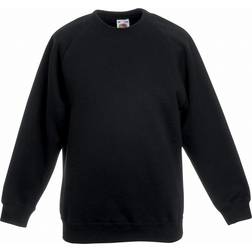 Fruit of the Loom Kid's Raglan Sleeve Sweatshirt - Black