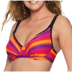 Wiki Zaragoza Full Cup Bikini Top - Orange Pattern