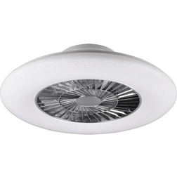 Reality Leuchten Ventilador De Techo LED Ø 60 cm Tunable White Blanco Starlight Cromo