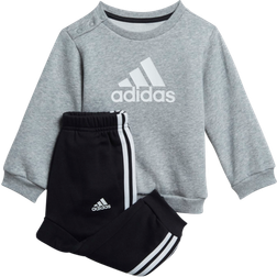 adidas Infant Badge of Sport Jogger Set - Medium Grey Heather/White (H28835)