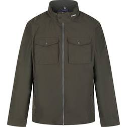 Regatta Haldor Waterproof Jacket with Concealed Hood - Dark Khaki