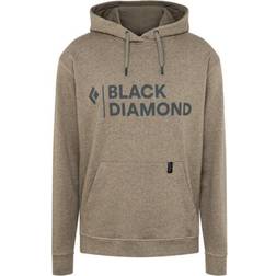 Black Diamond Stacked Logo Hoodie - Walnut Heather