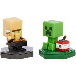 Minecraft Boost Mini Figure Reparing Villager & Mining Creeper