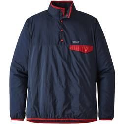 Patagonia Houdini Snap Pullover - Stone Blue w/New Navy