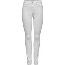 Only Royal Hw Skinny Fit Jeans - White