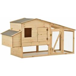 vidaXL Chicken Cage Solid Pine Wood