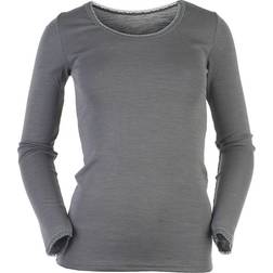 Joha Victoria Wool/Silk Blouse - Grey