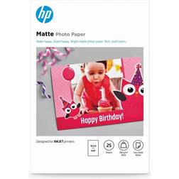 HP Matte Photo Paper 180g/m² 25Stk.