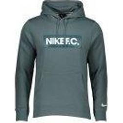 NIKE F.C. Pullover Fleece Hoodie - Green/Green /White