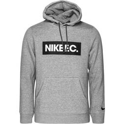 Nike F.C. Pullover Fleece Hoodie - Dark Gray/Heather/White/Black