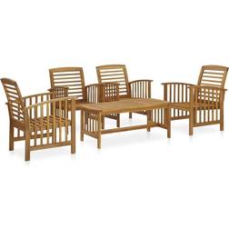 vidaXL 3057974 Lounge-Set, 1 Tisch einschl. 4 Stühle & 4 Sofas