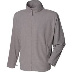 Henbury Microfleece Jacket - Heather Grey