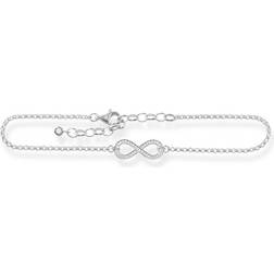 Thomas Sabo Infinity Anklet - Silver/Transparent