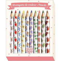 Djeco Lovely Paper Colored Pencils 10-pack