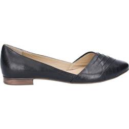 Hush Puppies Marley Ballerina Leder Slip On Shoenen - Zwart