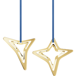 Georg Jensen Three & Four Pointed Star 2021 Julgranspynt 7cm 2st