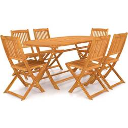 vidaXL 3060197 Matgrupp, 1 Bord inkl. 6 Stolar