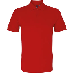 ASQUITH & FOX Organic Classic Fit Polo Shirt - Cherry Red