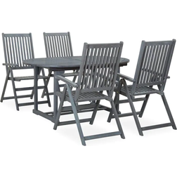 vidaXL 3057907 Ensemble repas de patio, 1 Table incluse 4 Chaises