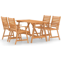 vidaXL 3057844 Set da pranzo per patio, 1 Tavolo incluso 4 Sedie