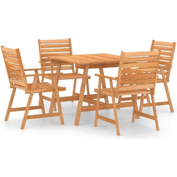 vidaXL 3057843 Ensemble repas de patio, 1 Table incluse 4 Chaises