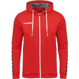 Hummel Authentic Poly Zip Hoodie - True Red