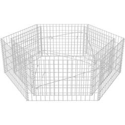 vidaXL Hexagonal Gabion Planter 160x140x50 cm 140cm