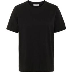 Pieces Pcria SS Fold Up Tee Noos T-Shirt Donna - Black