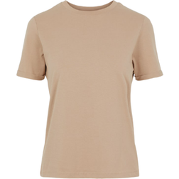 Pieces Ria Solid T-shirt - Natural