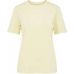 Pieces Ria Solid T-shirt - Pale Banana