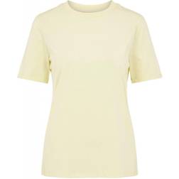 Pieces T-shirt Femme Taille Jaune Ria 17086970