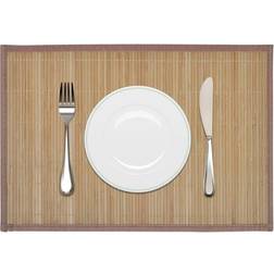 vidaXL 242108 6-pack Dækkeserviet Brun, Naturfarvet (45x30cm)