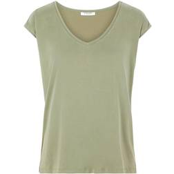 Pieces Kamala Tee Green Female