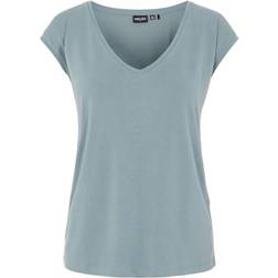 Pieces Kamala Blouse Korte Mouw - Gris