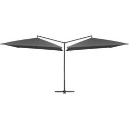 vidaXL Double Parasol 250cm