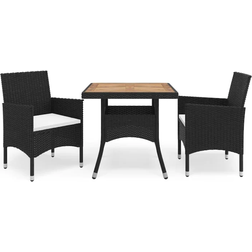 vidaXL 3058312 Ensemble repas de patio, 1 Table incluse 2 Chaises