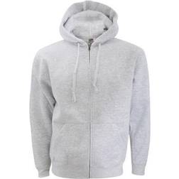 Fruit of the Loom Zip Through Hooded Sweatshirt - Heather Gray