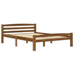 vidaXL Solid Pine 66cm Sängram 120x200cm