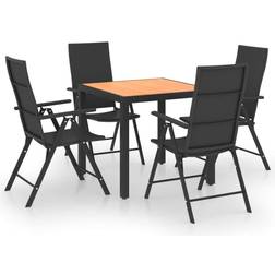 vidaXL 3060053 Ensemble repas de patio, 1 Table incluse 4 Chaises