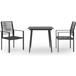 vidaXL 3060255 Essgruppe, 1 Tisch einschl. 2 Stühle