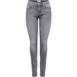 Only Shape Life Reg Skinny Fit Jeans - Grey/Grey Denim