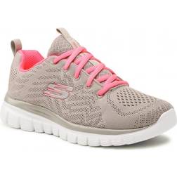 Skechers Graceful Get Connected W - Grey/Coral